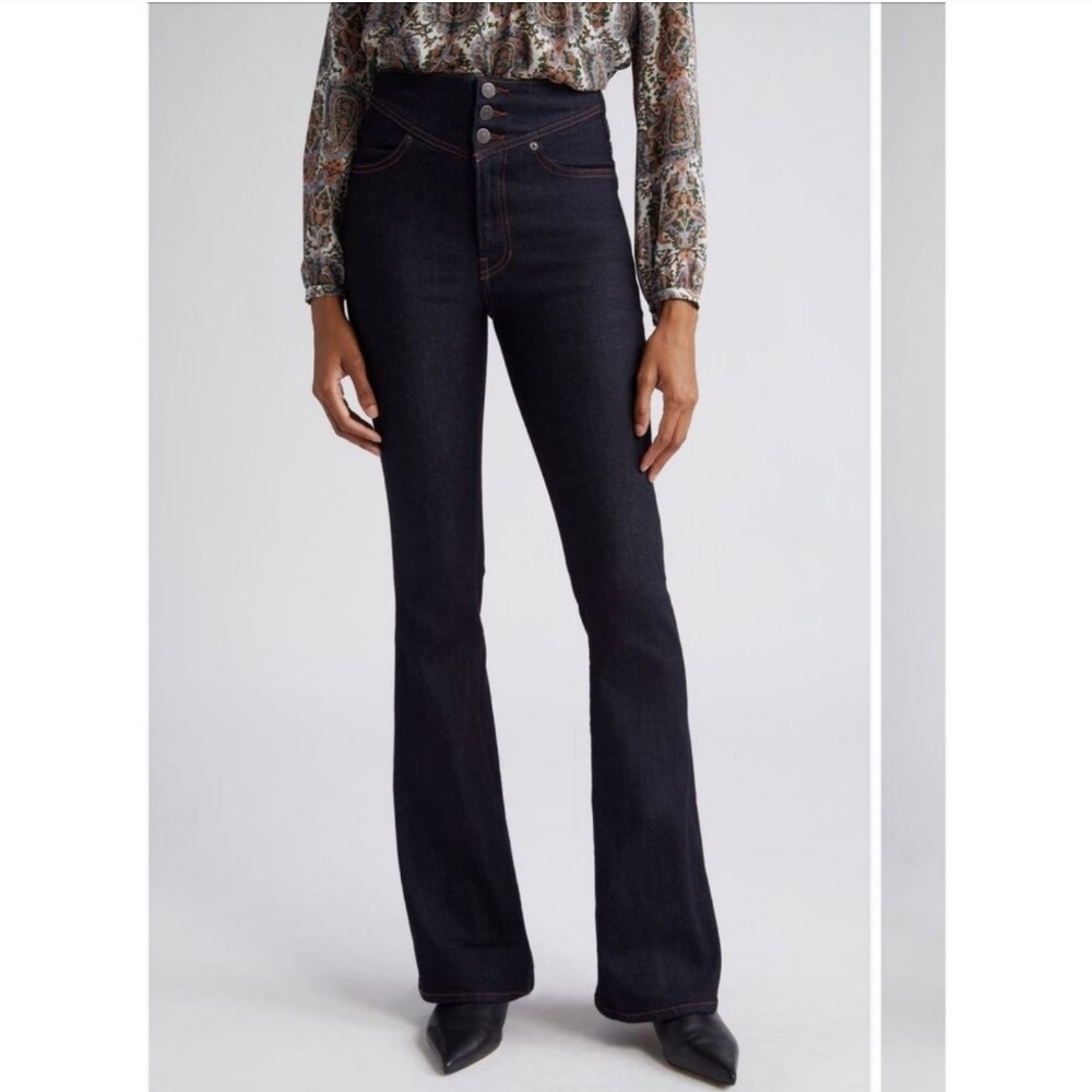 Veronica Beard Beverly Skinny Flare Jeans